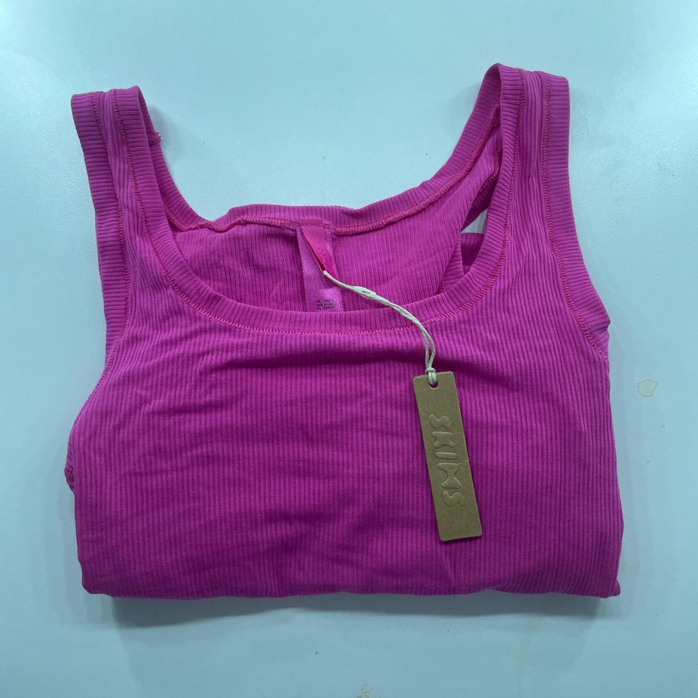 SKIMS soft lounge pink mini body on dress